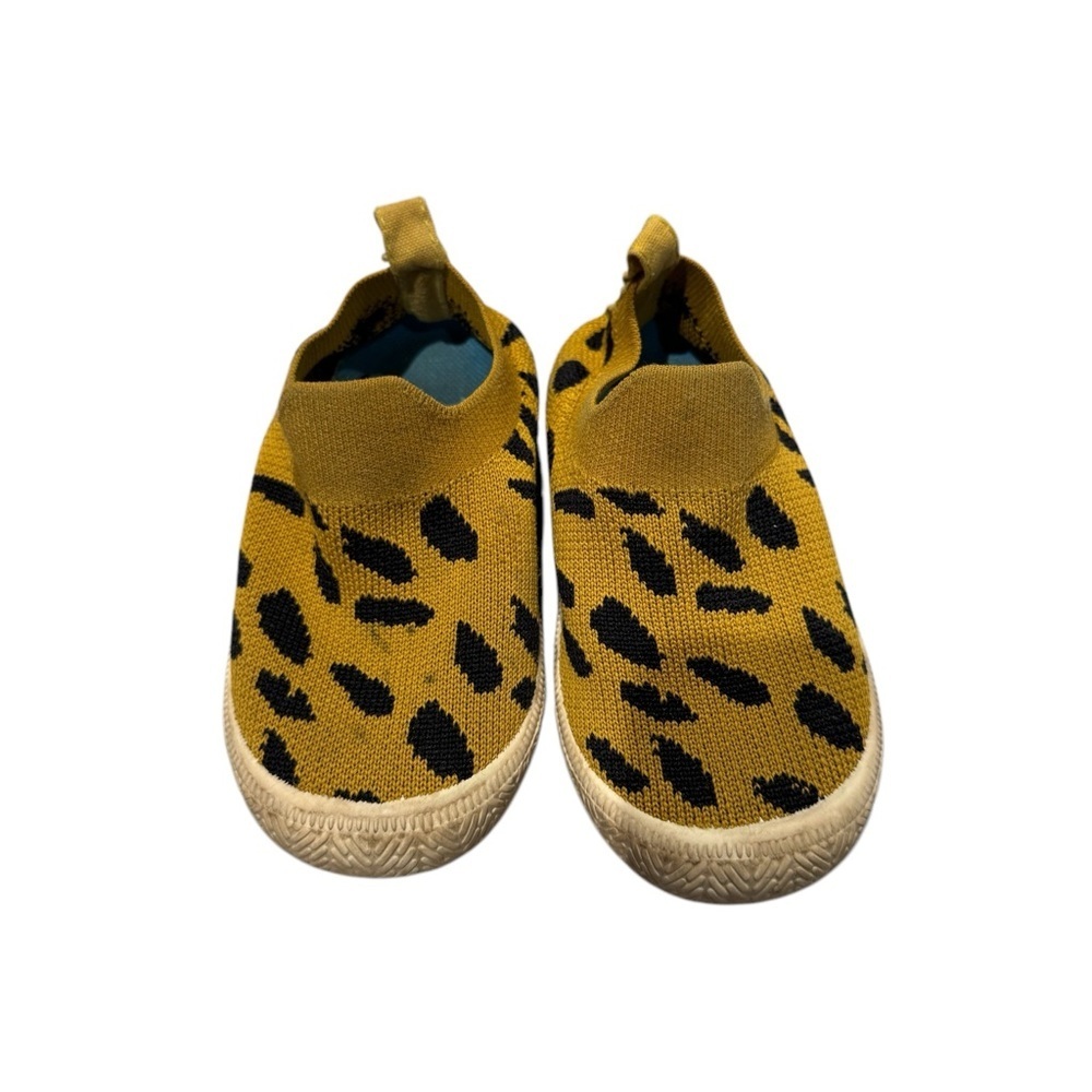 JAN & JULES Leopard Print Kids Slip-On Sneakers - size 8C